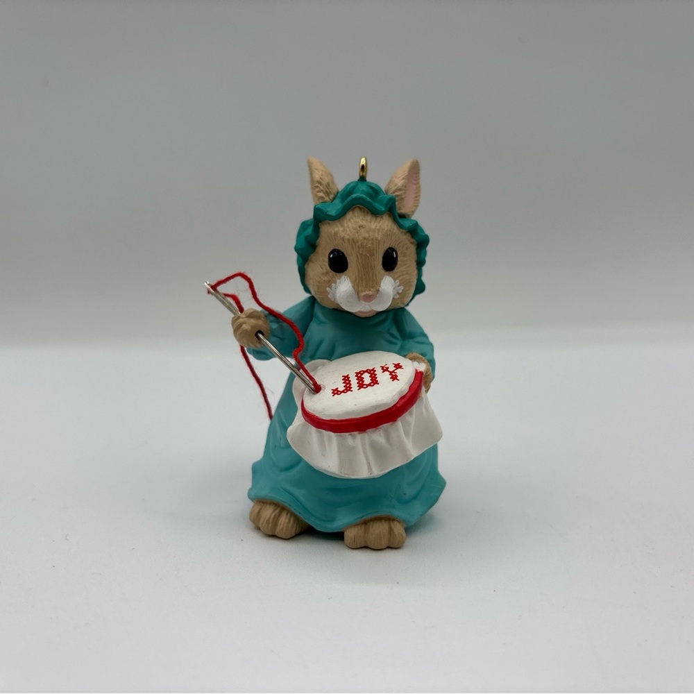Hallmark Keepsake Ornament 1990 Stitches Of‎ Joy Handcrafted